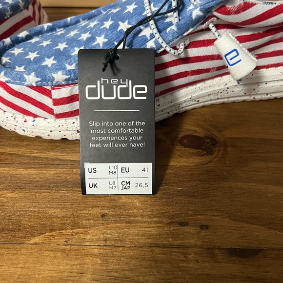 Hey Dude Stars and Stripes Shoes - Picture 7 of 8